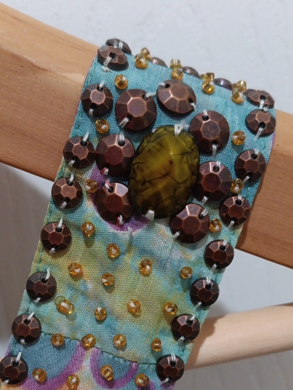 Pastel Multicolor Halter Maxi Dress with Smocked Detail - Picture 7 of 9